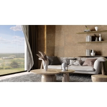 LEVATA - 23X47 SLIM, GRAVEL, BRUSHED